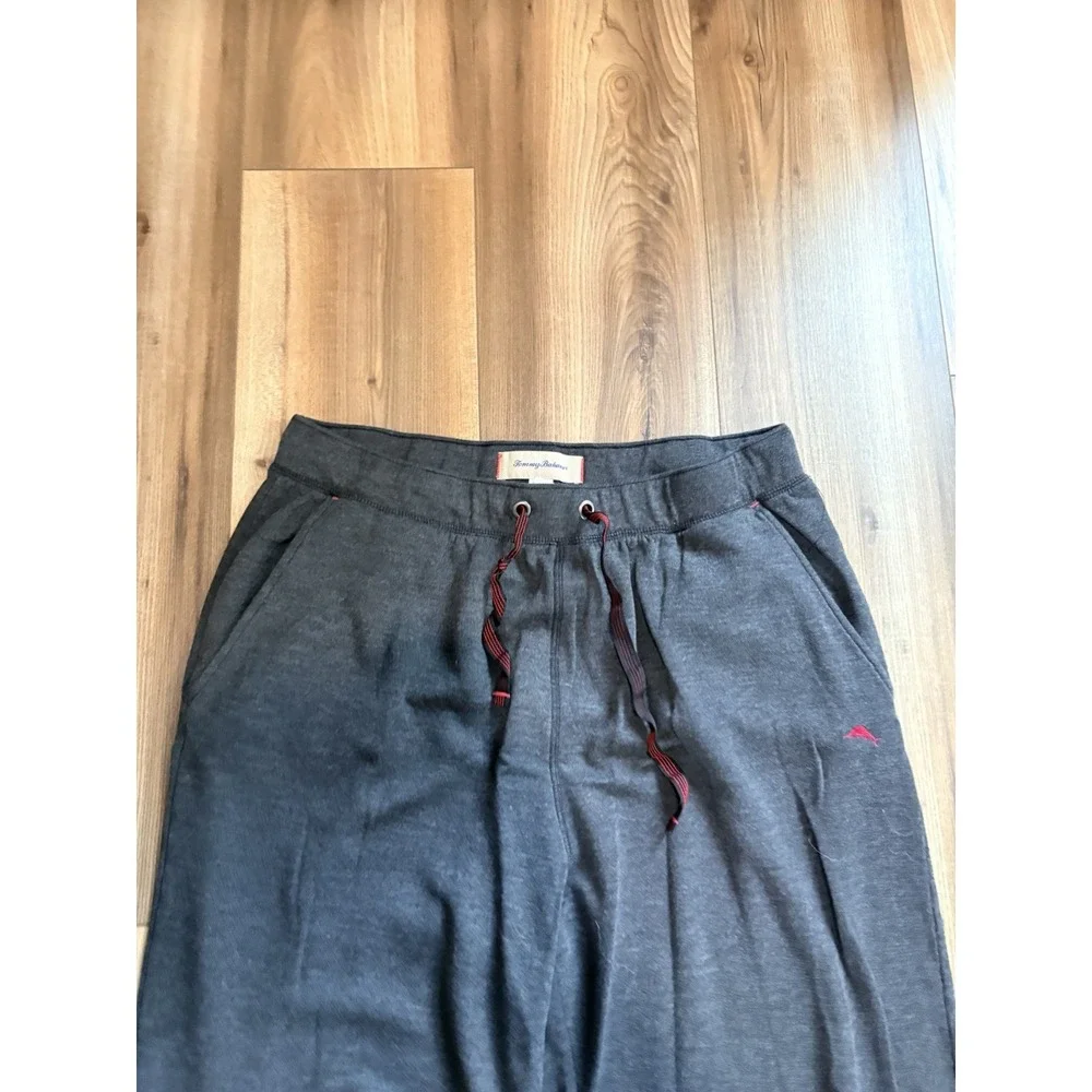 Tommy Bahama Lounge Pants Pajama Bottoms Pjs Men's Large Dark Gray Pockets